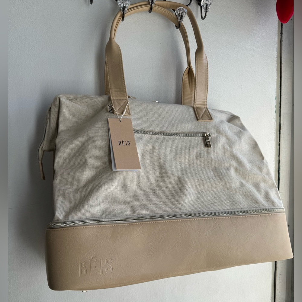 Beis The Weekender Bag - Beige / Linen *NEW! NEVER USED*
